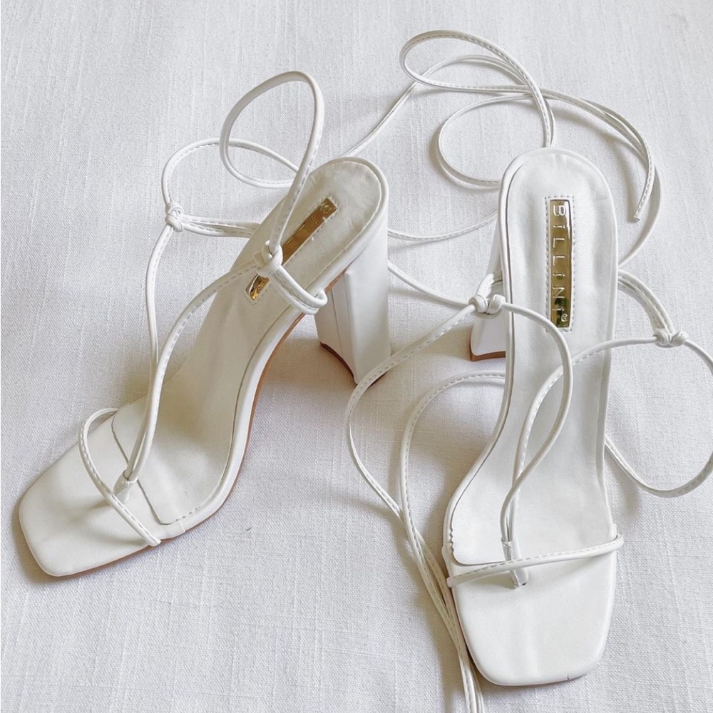 Billini Virden heels white size 8